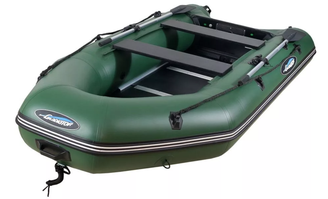 МОТОРНО-ГРЕБНАЯ ЛОДКА ПВХ GLADIATOR А 340 ТК С ФАНЕРНЫМ ПОЛОМ в Невинномысске