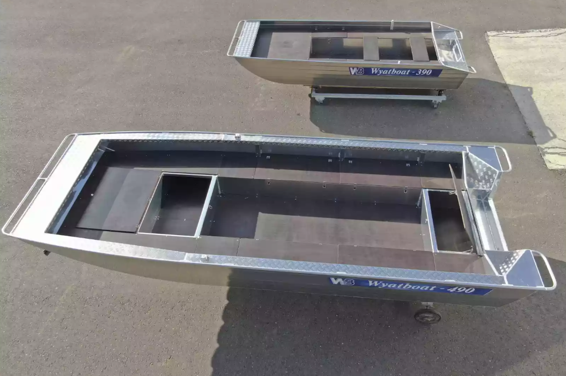 Алюминиевая лодка Wyatboat-490 Jonboat в Невинномысске