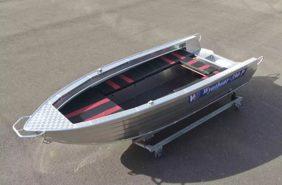 Алюминиевая лодка Wyatboat-390РМ увеличенный борт в Невинномысске