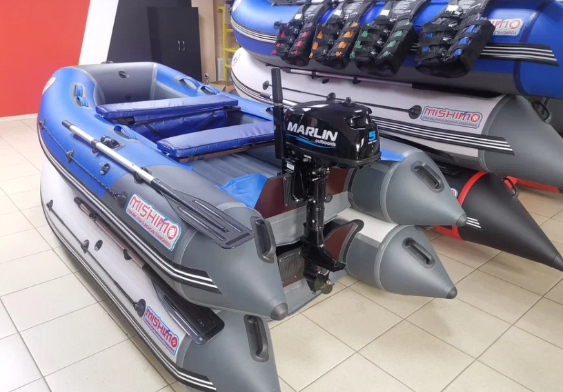 КОМПЛЕКТ ЛОДКА MISHIMO LITE 315 + МОТОР 5л.с в Невинномысске