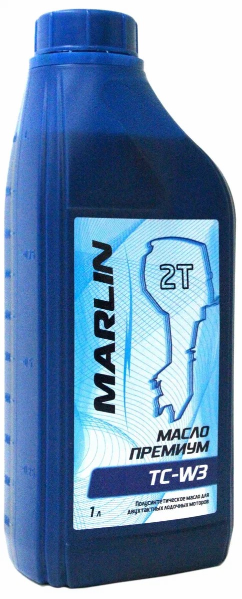 МАСЛО ПОЛУСИНТЕТИЧЕСКОЕ MARLIN ПРЕМИУМ 2Т, TC-W3, 1 ЛИТР в Невинномысске