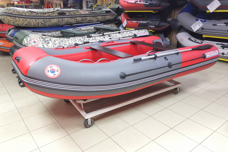 КОМПЛЕКТ Лодка MISHIMO PRO 350 + ЛОДОЧНЫЙ МОТОР MARLIN MP 9.9 (20) AMHS PRO в Невинномысске