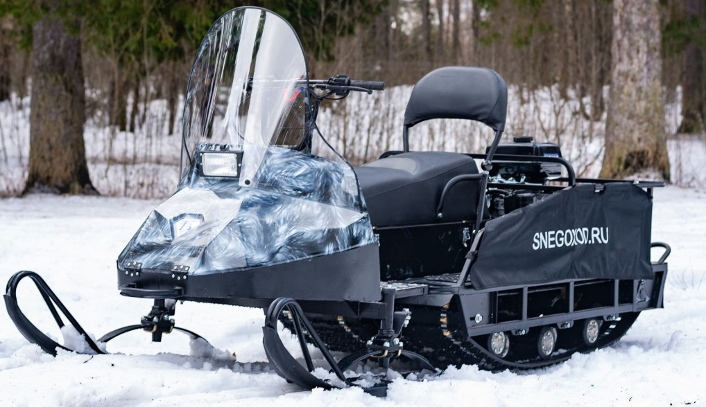 Миниснегоход Бурлак Егерь Экспедитор 15 л.с. , реверс, тормоз, капот белый в Невинномысске