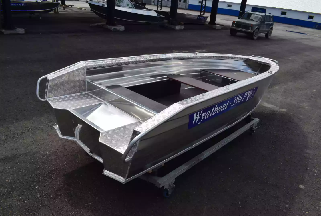 Алюминиевая лодка Wyatboat-390Р Увеличенный борт в Невинномысске