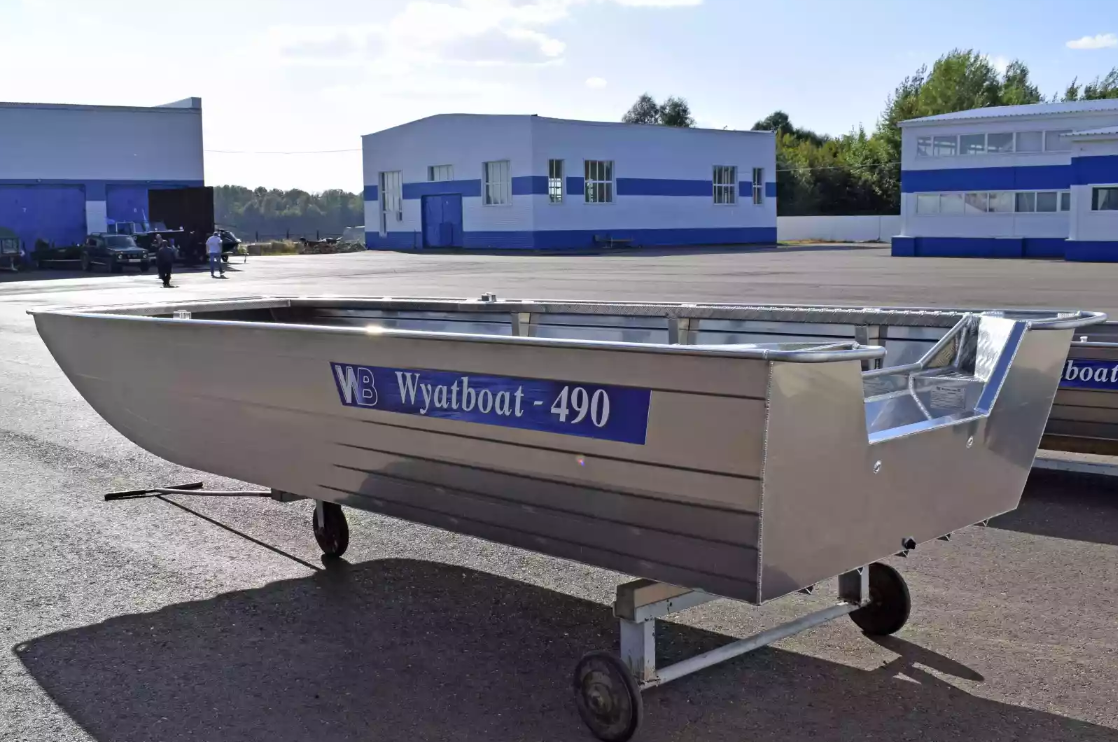 Алюминиевая лодка Wyatboat-490 Jonboat в Невинномысске