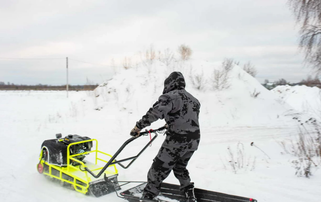 Мотобуксировщик Бурлак ХОЗЯИН-1 (капот ткань) в Невинномысске