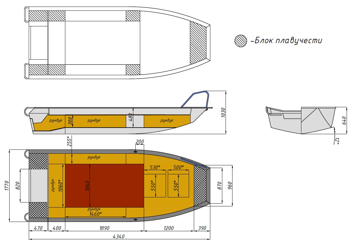 Алюминиевая лодка  Wyatboat-430 Master Fish в Невинномысске