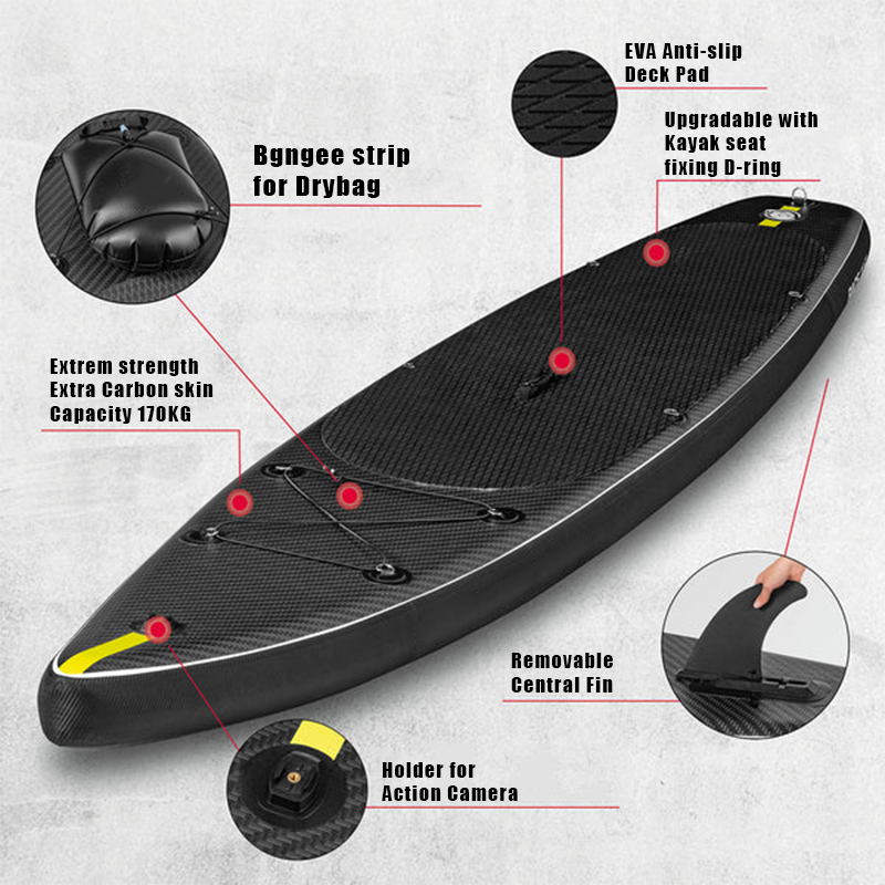 SUP (САП) ДОСКА MISHIMO CARBON DARKSIDE 10.6’ (325СМ) в Невинномысске