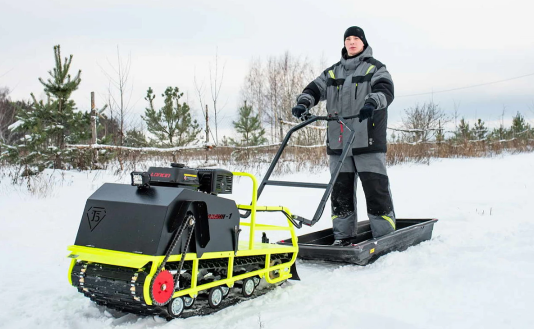Мотобуксировщик Бурлак ХОЗЯИН-1 (капот ткань) в Невинномысске