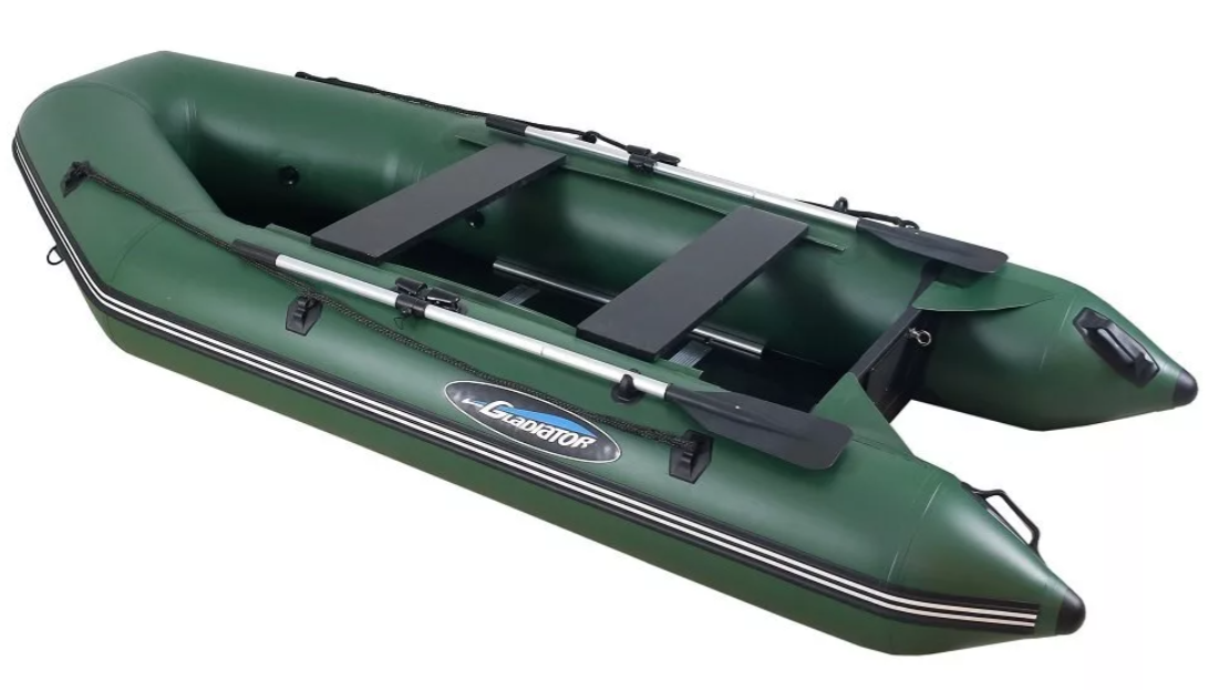 МОТОРНО-ГРЕБНАЯ ЛОДКА ПВХ GLADIATOR А 340 ТК С ФАНЕРНЫМ ПОЛОМ в Невинномысске