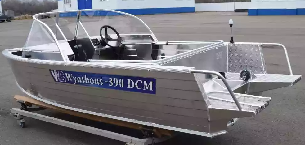 Алюминиевая лодка Wyatboat-390 DCM Увеличенный борт в Невинномысске