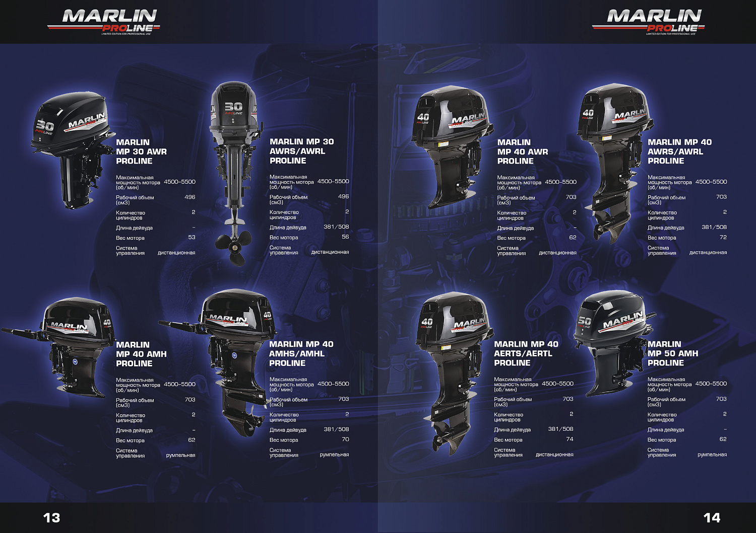 Лодочный мотор MARLIN PROLINE MP 50 AWRL в Невинномысске