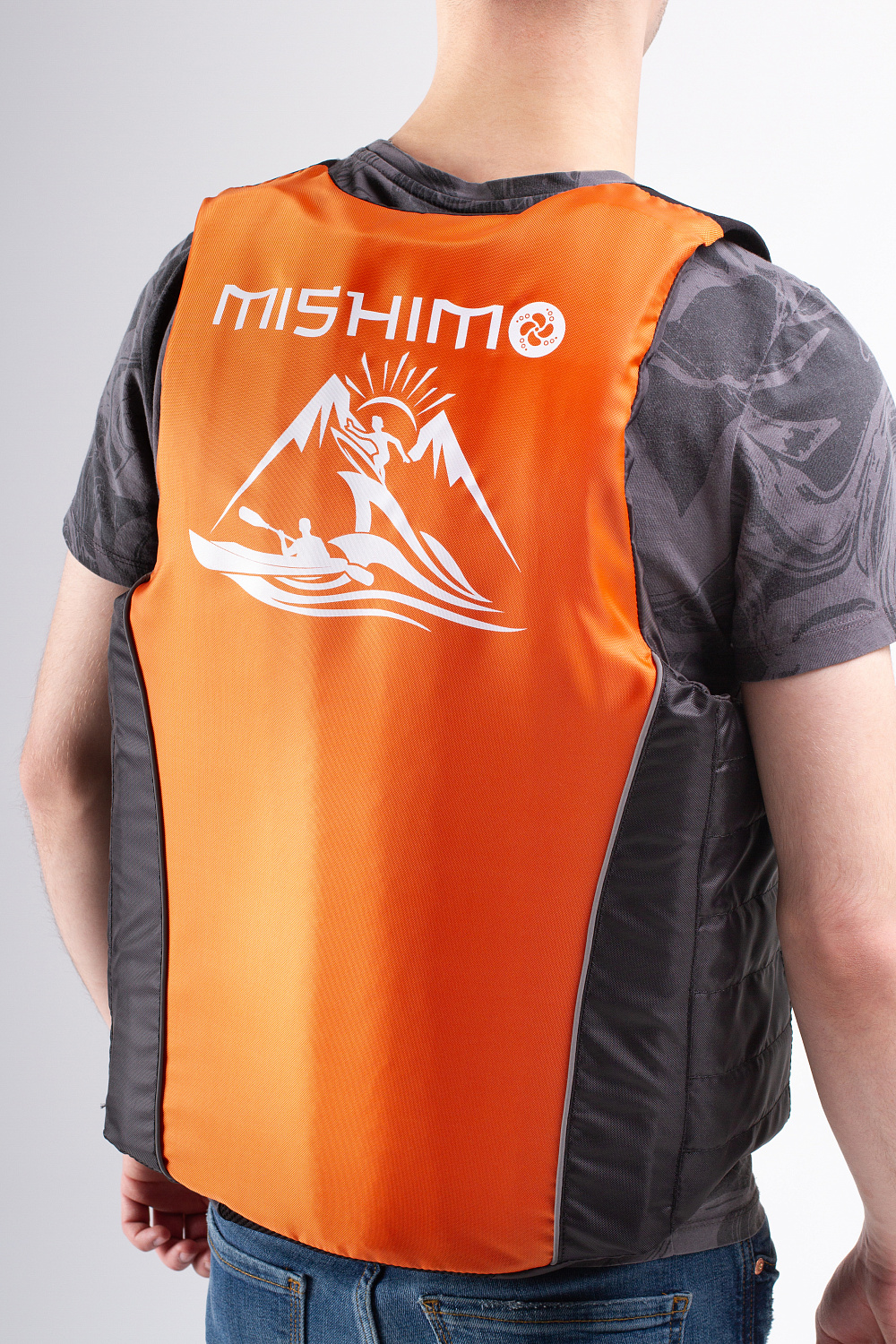 Жилет спасательный MISHIMO PRO Премиум качества Черно-оранжевый в Невинномысске
