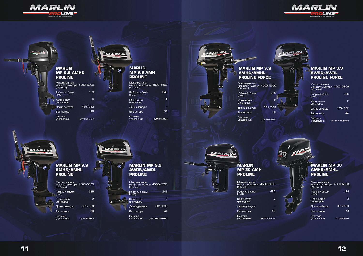 Лодочный мотор MARLIN PROLINE MP 50 AWRL в Невинномысске